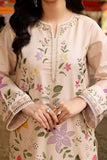 Lawn-3PC Chikankari Embroidered Shirt With Digital Printed Jacquard Dupatta-5245