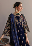 Miraal 981-3Piece Embroidered Velvet Dress