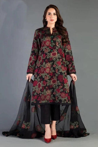KY- Lawn Dress D- 073