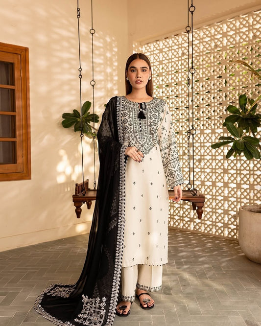 KY- Lawn Dress D- 098