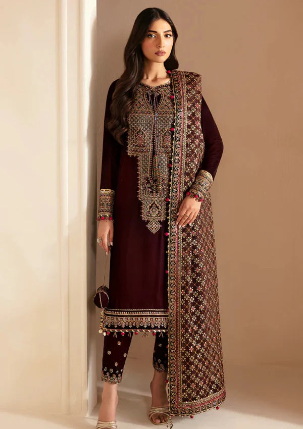 Miraal 7010 - JZ EMBROIDERED VELVET 3-PIECE DRESS...zy