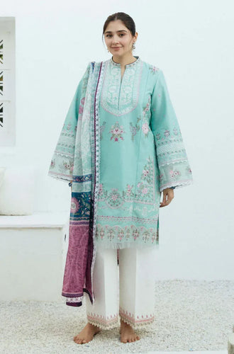 KY- Lawn Dress D- 017