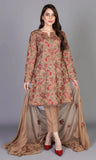 KY- Lawn Dress D- 047
