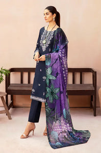 KY- Lawn Dress D- 129