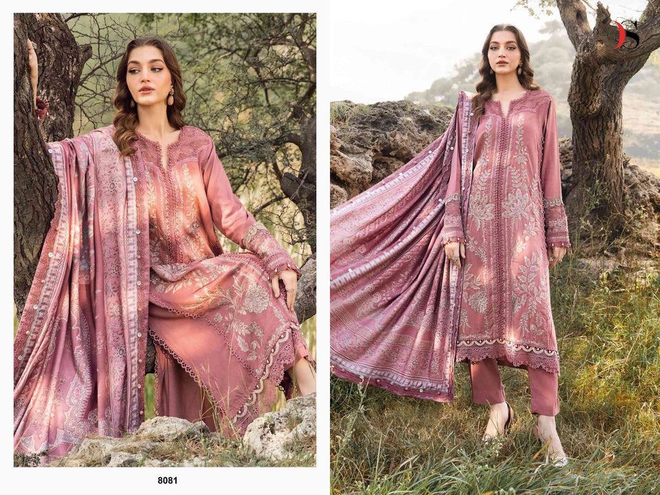 Dhanak 3-Piece Embroidered Dress D-GD 55