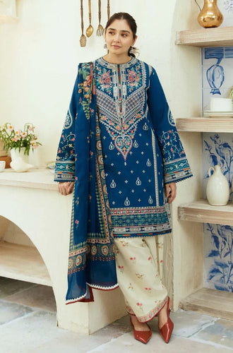 KY- Lawn Dress D- 046