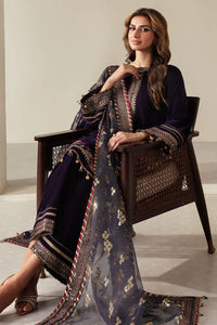 Miraal 952 3-Piece Embroidered Velvet Suit Embroidered Organza Dupatta