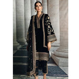 Miraal 969-3PC VELVET EMBROIDERED DRESS WITH ORGANZA EMBROIDERED SHAWL...zy