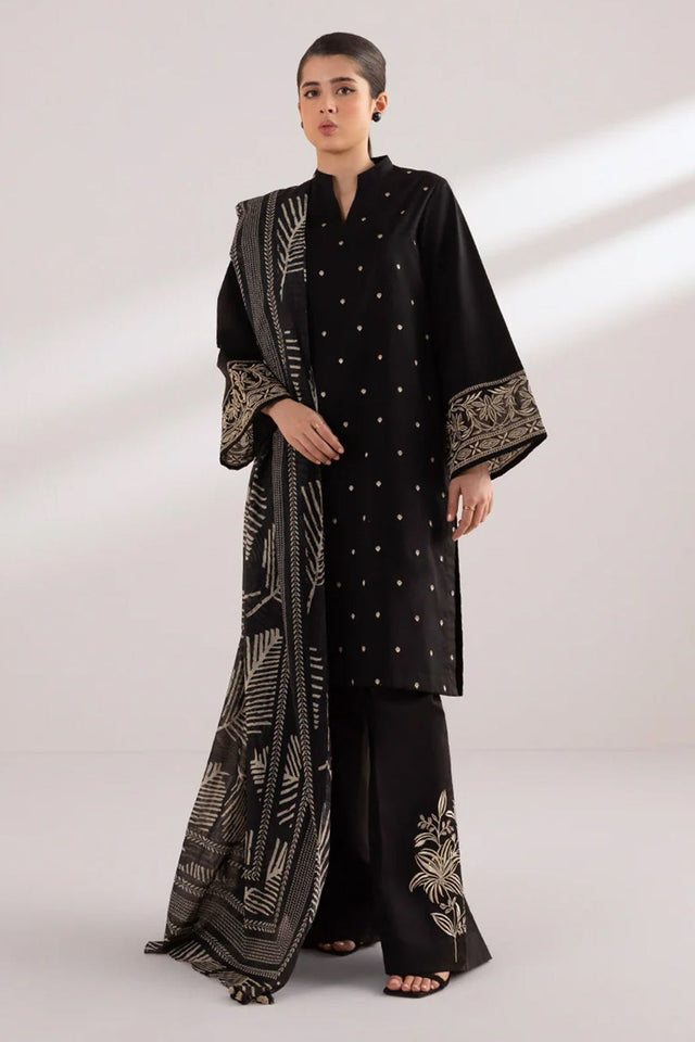 3PC LAWN EMBROIDERED SHIRT WITH DIGITAL PRINTED JACQUARD DUPATTA - 5027