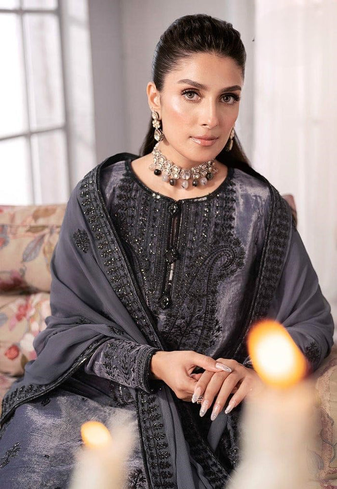 Miraal 7005 Embroidered Velvet Dress with Pure Chiffon Embroidered Dupatta