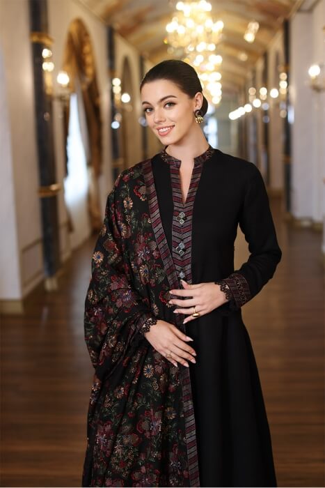 Dhanak 3-Piece Embroidered Dress D-GD T28