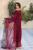 Miraal n312 - EMBROIDERED VELVET 3-PIECE DRESS WITH EMBROIDERED ORGANZA DUPATTA...zy