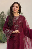 Miraal n312 - EMBROIDERED VELVET 3-PIECE DRESS WITH EMBROIDERED ORGANZA DUPATTA...zy