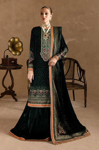 Miraal 974-3piece Embroidered Velvet Dress