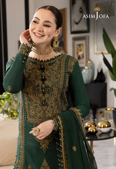 Lawn 3PC Embroidered With Chiffon Embroidered Dupatta-5022