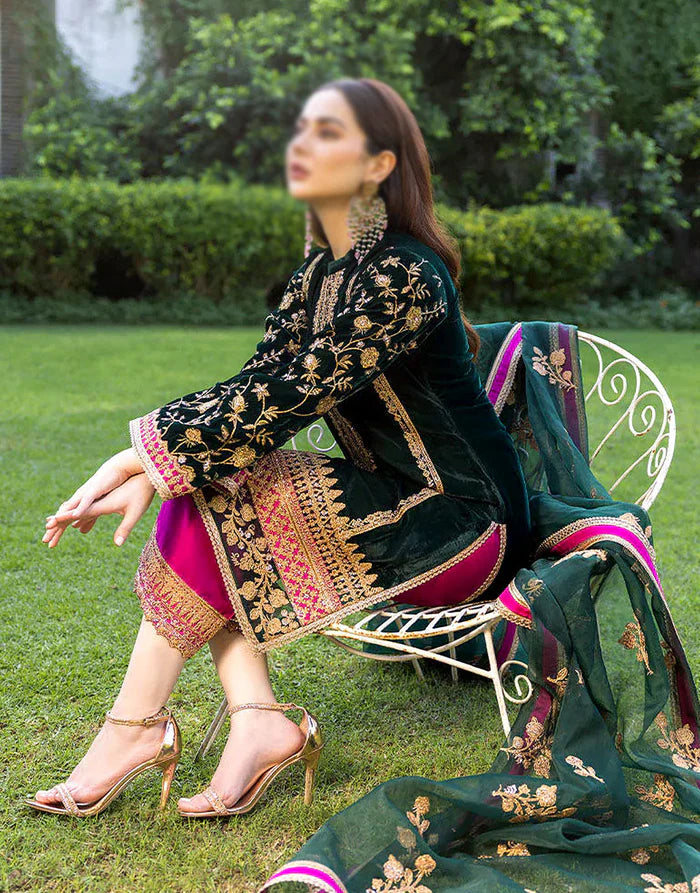 Miraal 736 EMBROIDERED VELVET DRESS...zy